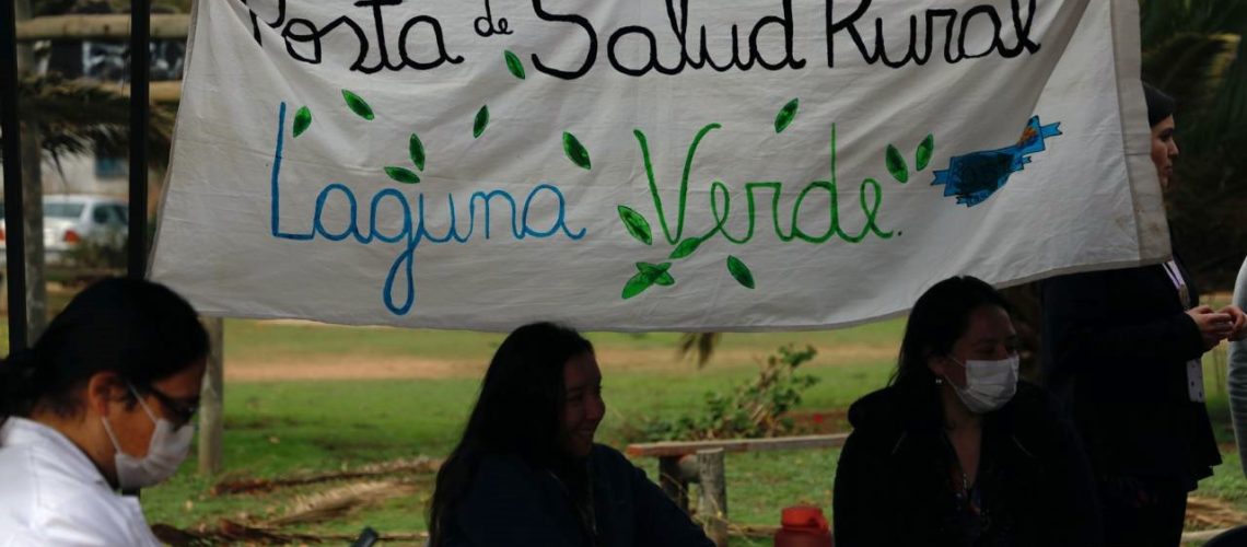 fotografia actividad de salud en Laguna Verde